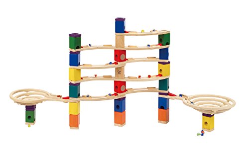 Wooden Marble Run Construction - The Cyclone Award Winning Hape Quadrilla