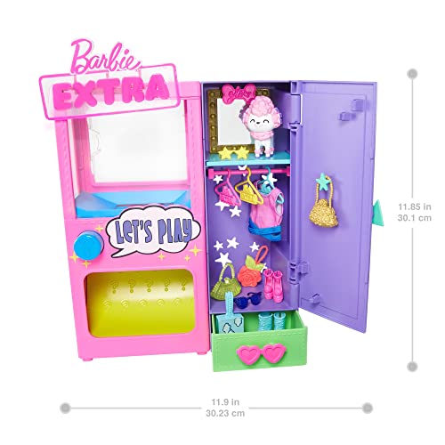 Barbie Extra Surprise Fashion Playset with 20 Pieces Including Pet Poodle, Closet and Push-Button Feature That Dispenses Fashion Accessories - sctoyswholesale