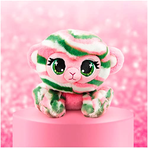 GUND P.Lushes Designer Fashion Pets Olivia Moss Monkey Premium Stuffed Animal Soft Plush, Green and Pink, 6” - sctoyswholesale