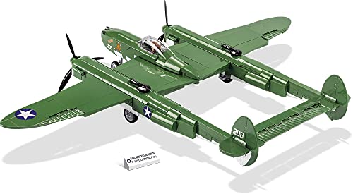 COBI Historical Collection: World War II Lockheed P-38 Lightning (H) Plane,Green - sctoyswholesale