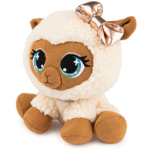 GUND P.Lushes Designer Fashion Pets Ba-Bah La'Creme Premium Llama Stuffed Animal, Crème and Gold, 6” - sctoyswholesale