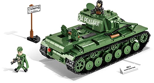 COBI Historical Collection: World War II KV-1 Heavy Tank (2555) , Green - sctoyswholesale