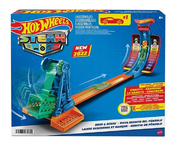 Hot Wheels Steam Drop & Score Trick - sctoyswholesale