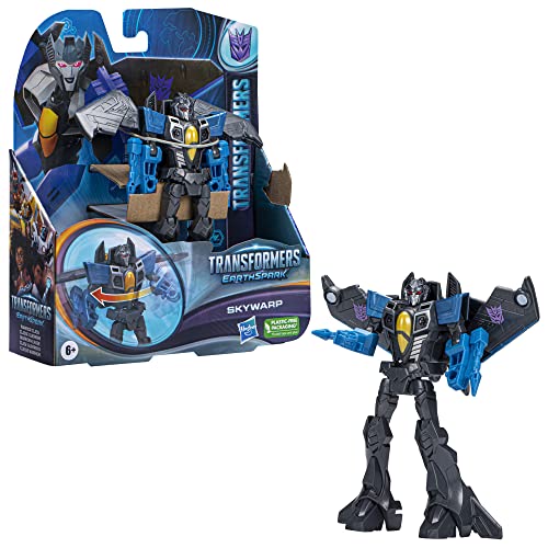 Transformers Toys EarthSpark Warrior Class Skywarp Action Figure, 5-Inch