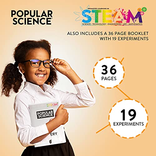 POPULAR SCIENCE 5 Senses Discovery Lab Science Kit | STEM Toys and Gifts for Educational and Fun Experiments for Families and Children Ages 8 Years +12