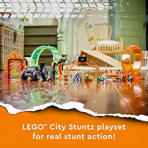 LEGO City Stuntz Double Loop Stunt Arena 60339 Building Toy Set for Boys, Girls, and Kids Ages 7+ (598 Pieces)