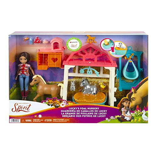 Spirit Lucky’s Foal Nursery Playset with Lucky Doll (7 in) - sctoyswholesale