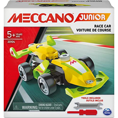 MECCANO - MES PREMIÈRES CONSTRUCTIONS MECCANO JUNIOR - Voiture de course, Moto, Hélicoptère ou Bulldozer - sctoyswholesale