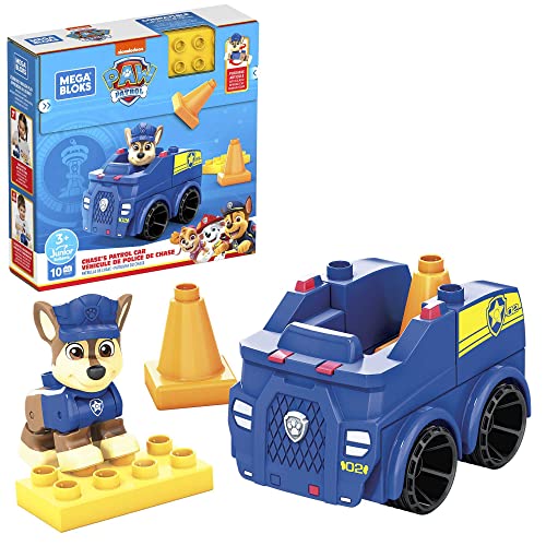 Mega Bloks Paw Patrol Chase'S Patrol Car Building Set - sctoyswholesale