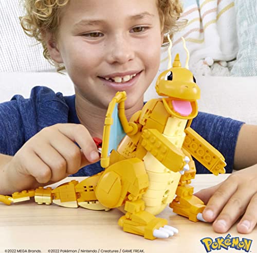 MEGA Pokémon Action Figure Building Toys For Kids, Dragonite With 388 Pieces