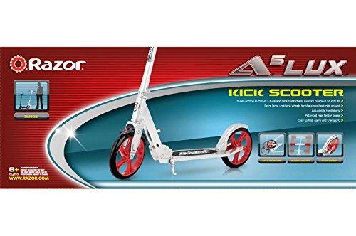 Razor A5 LUX Kick Scooter - Red - FFP , 38.6 Inch - sctoyswholesale