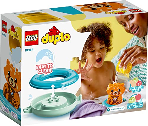 LEGO DUPLO My First Bath Time Fun: Floating Red Panda 10964 Building Toy Set for Kids, Toddler Boys and Girls Ages 18mos+ (5 Pieces)