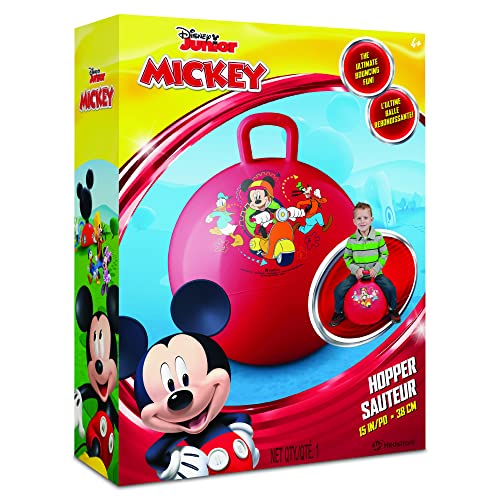 Hedstrom Disney, Mickey Mouse Hopper Ball, Hop Ball for Kids, 15 Inch, Red