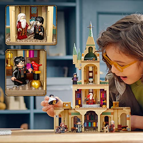 LEGO Harry Potter Hogwarts: Dumbledore’s Office 76402 Building Toy Set for Kids, Girls, and Boys Ages 8+; Features Hermione, Dumbledore, Snape, Filch and Madam Pince (654 Pieces)