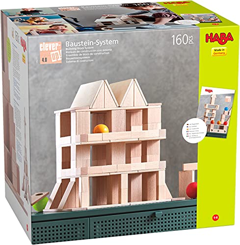 HABA Clever Up! Building Wooden Block System 4.0 for Ages 12 Months to 8 Years