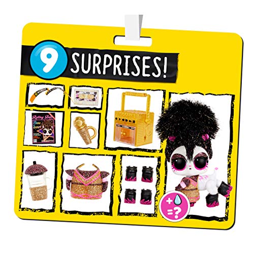 LOL Surprise Remix Pets 9 Surprises, Real Hair Includes Music Cassette Tape with Surprise Song Lyrics, Accessories, Dolls