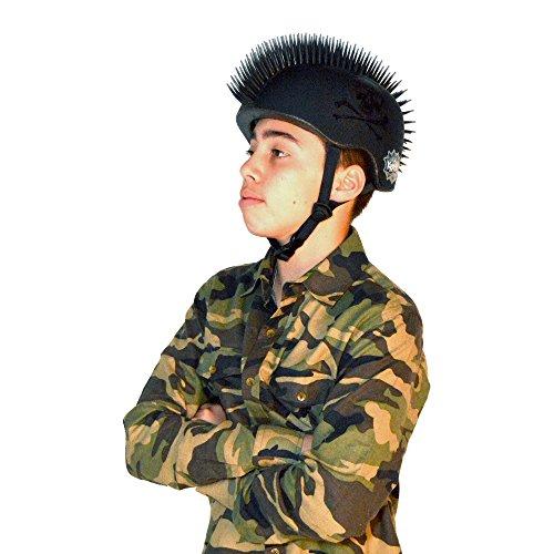 Krash Jolly Roger Mohawk Helmet, Youth 8+ Years, Black - sctoyswholesale