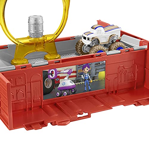 Fisher-Price Blaze and the Monster Machines Launch & Stunts Hauler, Transforming Vehicle and Playset with Die-Cast Monster Truck