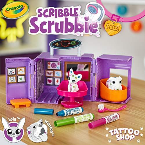 Crayola Scribble Scrubbie Pets Tattoo Shop, Toy Pet Playset - sctoyswholesale