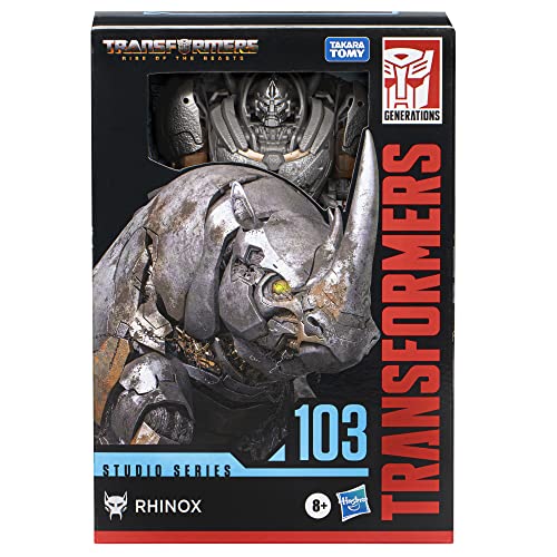 Transformers Toys Studio Series Voyager Class 103 Rhinox Toy, Rise of The Beasts, 6.5-inch, Action Figure for Boys and Girls Ages 8 and Up