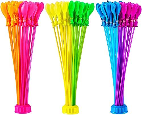 Bunch O Balloons Neon Colors with 2 Launchers + 4 Pack Water Balloons , for Outdoor, Children Summer Fun, 130+ Balloons + 2 Launchers - sctoyswholesale