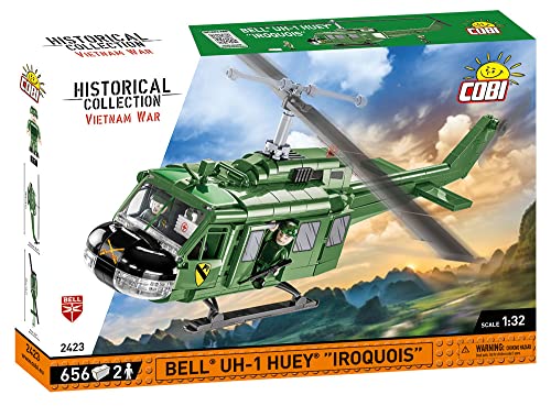 COBI Vietnam War Bell UH-1 Huey Iroquois Helicopter,Various - sctoyswholesale