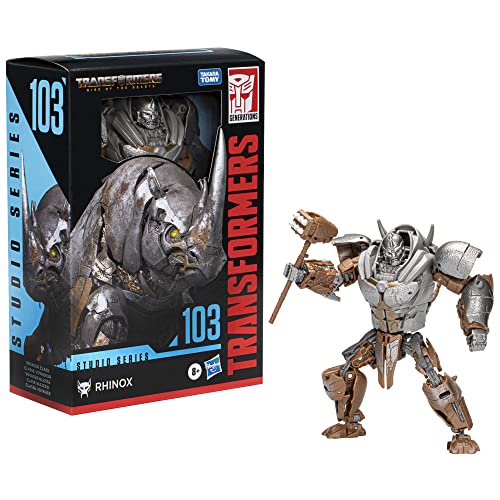 Transformers Toys Studio Series Voyager Class 103 Rhinox Toy, Rise of The Beasts, 6.5-inch, Action Figure for Boys and Girls Ages 8 and Up