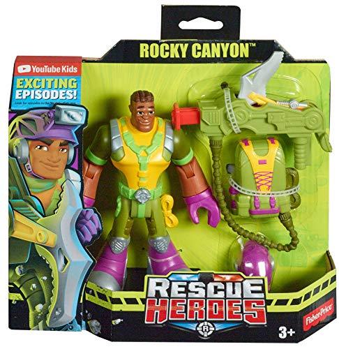 Fisher-Price Rescue Heroes Rocky Canyon, 6-Inch Figure with Accessories - sctoyswholesale