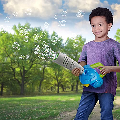 Bubble Leaf Blower for Toddlers, Bubble Blower Gun Machine for Kids with 3 Bubble Solution, Summer Outdoor Toys for Kids, Halloween Party Favors