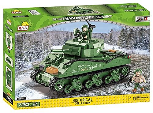 COBI Historical Collection Sherman M4A3E2 Jumbo Tank, Green - sctoyswholesale