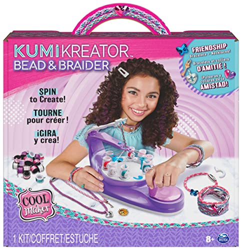 Cool Maker, KumiKreator Bead & Braider Friendship Necklace and Bracelet Making Kit, Arts & Crafts, Kids Toys for Girls Ages 8 and up - sctoyswholesale