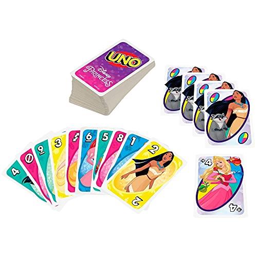 UNO Disney Princesses Matching Card Game, 112 Cards with Unique Wild Card & Instructions - sctoyswholesale