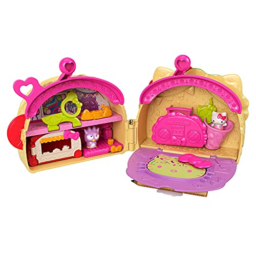 Hello Kitty Taco Party Compact Playset with 2 Sanrio Minis Figures, Stationery Notepad and Accessories - sctoyswholesale