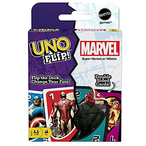 UNO FLIP Marvel Card Game with 112 Cards - sctoyswholesale