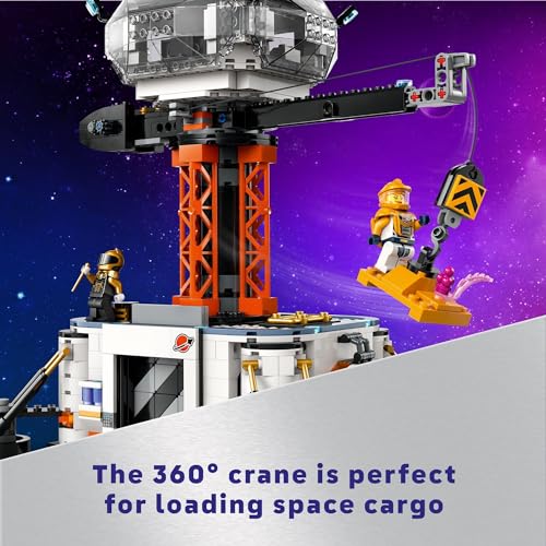 LEGO City Space Base and Rocket Launchpad, Planet Exploration Toy, Building Kit for Creative Role Play, Rocket Ship Toy for Kids Ages 8 Plus, 6 Minifigures, Robot and 2 Alien Action Figures, 60434