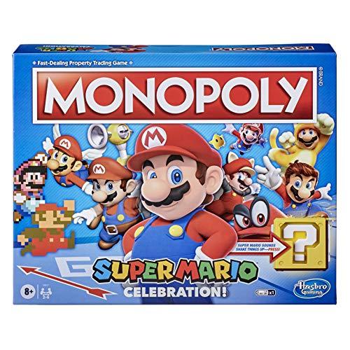 Monopoly Super Mario Celebration Edition Board Game for Super Mario Fans for Ages 8 and Up - sctoyswholesale