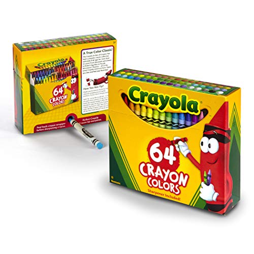 Crayola Crayons, Regular Size, 64 Count - sctoyswholesale