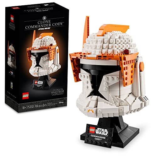 LEGO Star Wars Clone Commander Cody Helmet Collectible Set for Adults, The Clone Wars Memorabilia, Collection Gift Idea, Decor Display Model,766 Pieces