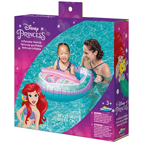 Swimways Disney Princess Ariel Inflatable Water Boat Vehicle - sctoyswholesale