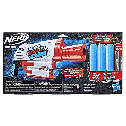 NERF Mega XL Big Rig Blaster, Largest Mega Darts Ever, 3 Mega XL Whistler Darts - sctoyswholesale