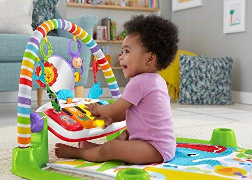 Fisher-Price Deluxe Kick 'n Play Piano Gym, Green, Gender Neutral (Frustration Free Packaging) - sctoyswholesale