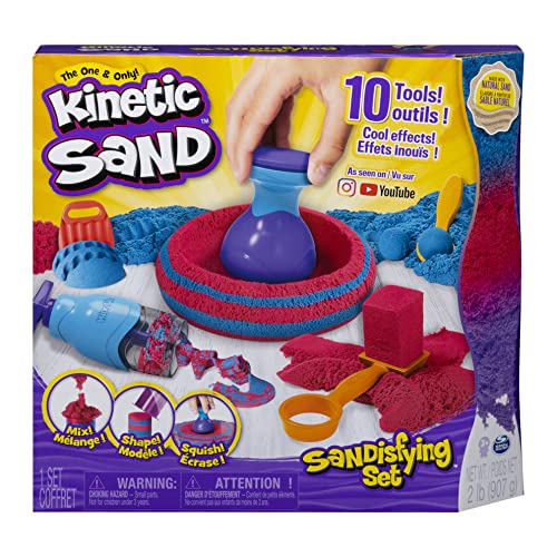 Kinetic Sand, Sandisfying Set with 2lbs of Sand and 10 Tools - sctoyswholesale