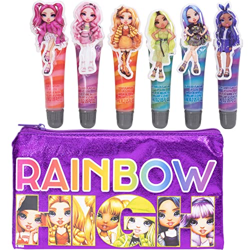 Rainbow High - Townley Girl MGA Makeup Set with 6 Flavored and Swirled Lip Glosses  With 6 Lip Glosses and Bonus Bag, - sctoyswholesale