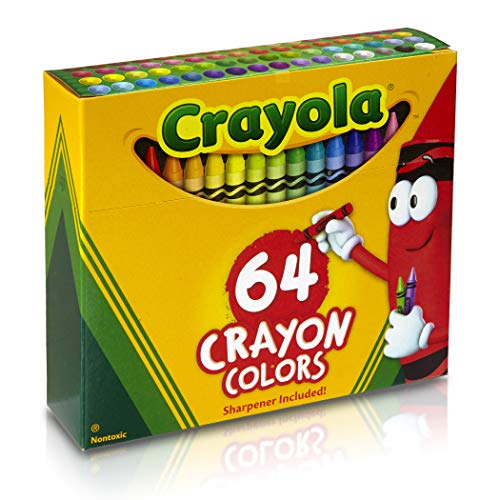 Crayola Crayons, Regular Size, 64 Count - sctoyswholesale