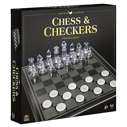 Chess & Checkers Set with Glass Board - sctoyswholesale