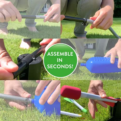 POPULAR SCIENCE Ultimate Jump Rocket |Massive Flight up to 300ft | Stomp Rocket Toys Launcher | Multi-Rocket Outdoor Toy for Garden or Back Yard | STEAM Toys and Gifts | for Kids and Families,