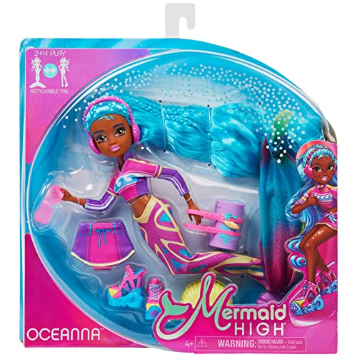 MERMAID HIGH, Oceanna Deluxe Mermaid Doll & Accessories with Removable Tail, Doll Clothes and Fashion Accessories