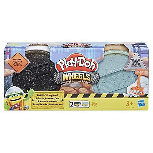 Play-Doh Wheels Cement and Pavement Buildin' Compound 2-Pack of 8-Ounce Cans - sctoyswholesale