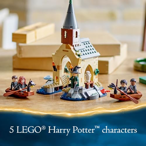 LEGO Harry Potter Hogwarts Castle Boathouse, Fantasy Harry Potter Toy for Boys and Girls with 2 Buildable Boats and 5 Minifigures, Castle Toy Birthday Gift Idea for Kids Ages 8 and Up, 76426