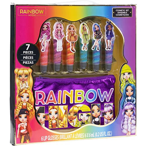 Rainbow High - Townley Girl MGA Makeup Set with 6 Flavored and Swirled Lip Glosses  With 6 Lip Glosses and Bonus Bag, - sctoyswholesale